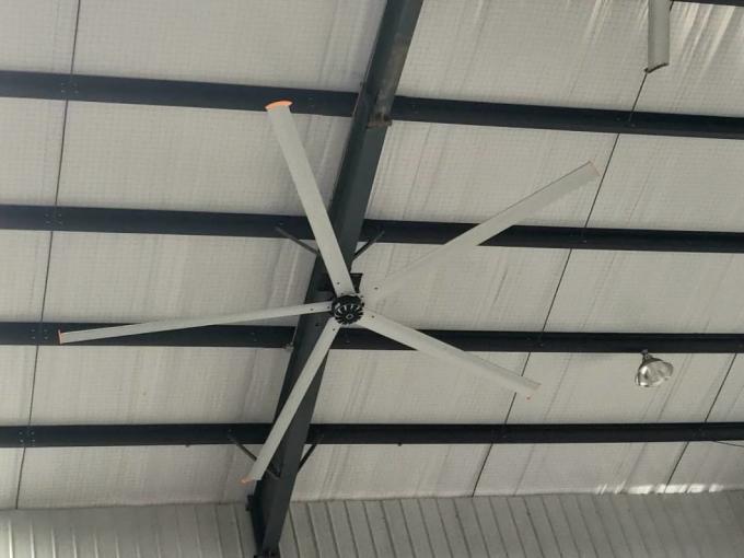 Grande ventilatore da soffitto industriale utilizzato in palestra