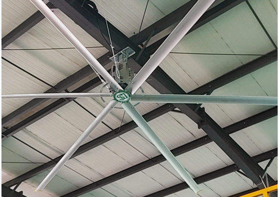 Un buon prezzo. Ventilatore di soffitto industriale di grande cilindrata adattabile ai cantieri di trasferimento logistico in linea