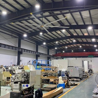 Un buon prezzo. 6Pcs Blade 7.3m 24FT Pmsm Ventilatore industriale a risparmio energetico per raffreddamento e ventilazione dell'aria in linea