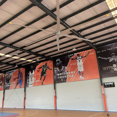 Un buon prezzo. 8FT-24FT Blade Material Al-Mg Alloy HVLS Ceiling Fans per il raffreddamento dell'aria del centro sportivo o del palestra in linea