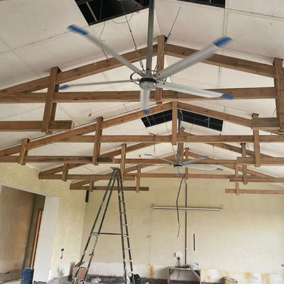Un buon prezzo. 5Pcs Blade PMSM Motor Core Components 3.0m 10FT Industrial Ceiling Fan per aumentare l'efficienza del magazzino in linea