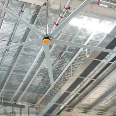 Un buon prezzo. 3 7,3m 24ft HVLS ventilatore industriale grande soffitto per magazzino ristorante argento alluminio in linea