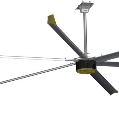 Un buon prezzo. Grande raffreddatore d'aria con ventilatore HVLS industriale da 4,2 m e ventilatore da soffitto montabile in linea