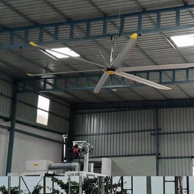 Un buon prezzo. Motore BLCD 5,0m 16ft grande flusso d'aria ventilatore di soffitto HVLS per raffreddamento e ventilazione dell'aria in linea