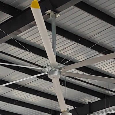 Un buon prezzo. 1.5kw PMSM Motor Industrial Ceiling Fan per la ventilazione e il raffreddamento dell'aria dei magazzini in linea