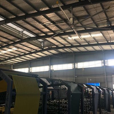 Un buon prezzo. Al-Mg Blade Material Ceiling Fan per il raffreddamento di magazzini industriali Pmsm Motor in linea