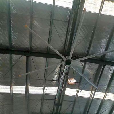 Un buon prezzo. DX-7.3 Ventilatore di soffitto industriale Hvls grande con motore Pmsm e materiale di lame Al-Mg in linea