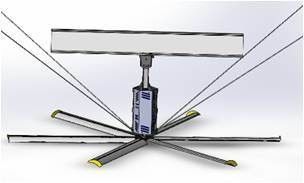 Un buon prezzo. Circolazione dell'aria 6 Paddle commerciale Grandi ventilatori HVLS in linea